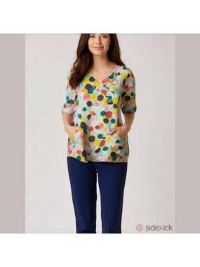 Women's Zoe + Chloe Top Size 2XL Multi-color